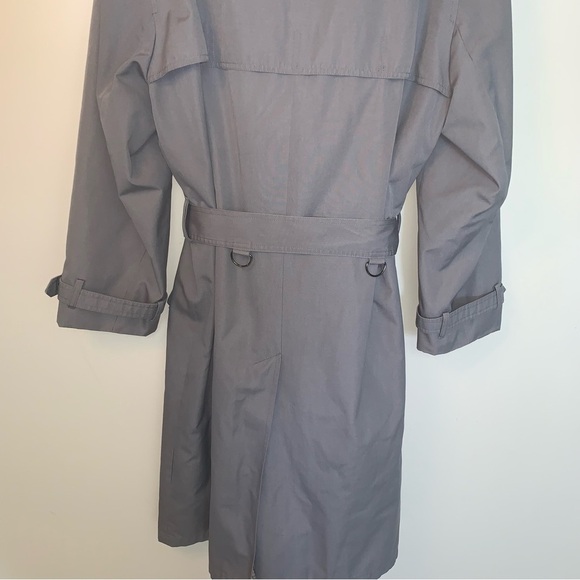 London Fog Women's Trench Coat Grey L - Picture 13 of 13